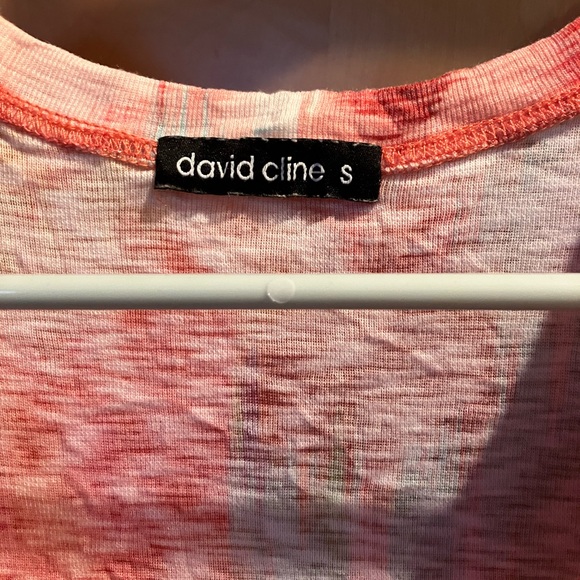 $113 David Cline BRIGHT tie dye tee shirt dress. Size Small. Cheerful and fun. - Picture 2 of 10